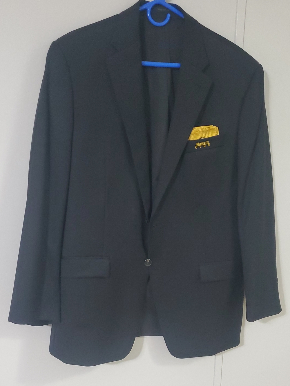 Lauren Ralph Lauren Black Single-Button 'Masters Club' Jacket 100%Wool Laine